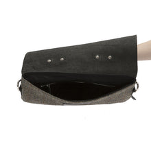 Load image into Gallery viewer, Enter Accessories Harris Tweed Messenger Tote Inside