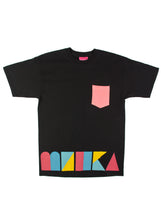 Load image into Gallery viewer, cyrillic-mosaic_pocket-tee_black_1