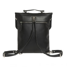 Load image into Gallery viewer, Messenger Tote All Leather Black
