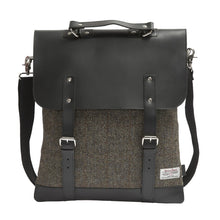 Load image into Gallery viewer, Enter Accessories Harris Tweed Messenger Tote Front
