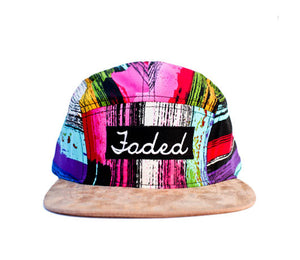 Faded Royalty <br> Paint Streak Suede 5 Panel