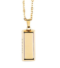 Load image into Gallery viewer, FLUD Gold Bar Necklace