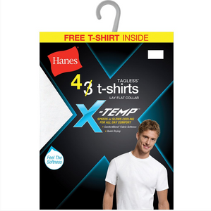 Hanes Men's X-Temp® Comfort Cool® Crewneck Undershirt 4-Pack (4 + 1 Free Bonus Pack)