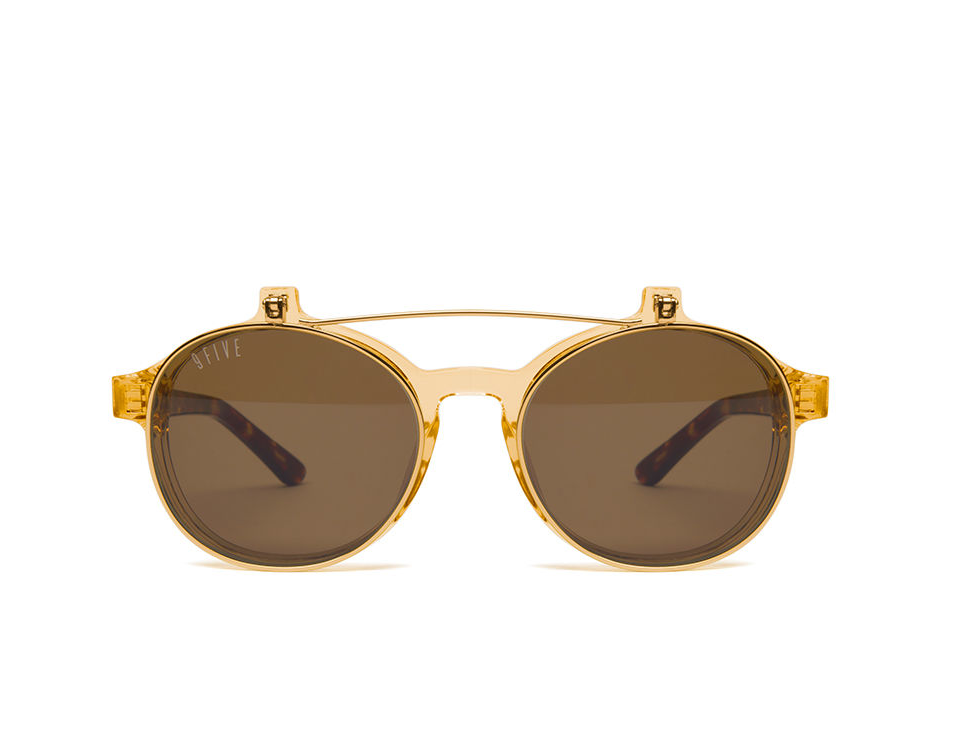 9FIVE Lane Flip Ups in Gold and Tortoise –