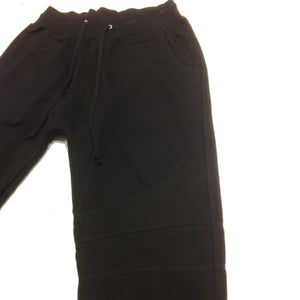D9 Reserve <br> Drop Crotch Biker Sweatpants in Black