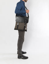 Load image into Gallery viewer, Enter Accessories Harris Tweed Messenger Tote Side Strap