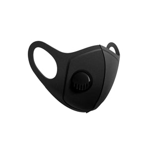 Black Polyurethane Face Mask With Valve