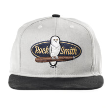 Load image into Gallery viewer, RockSmith &lt;br&gt; White Owl Strapback ~Grey