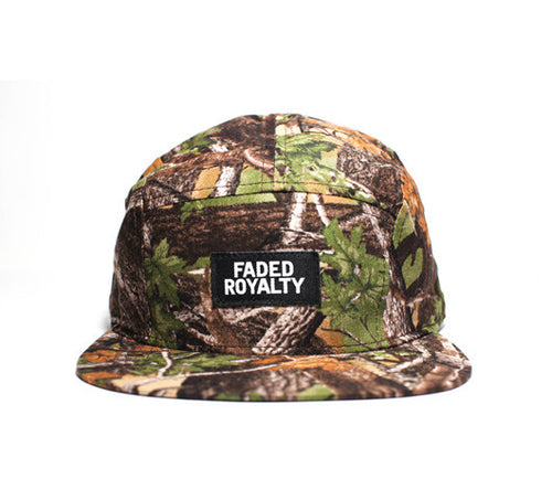 Faded Royalty <br> Real Tree 5 Panel Strapback